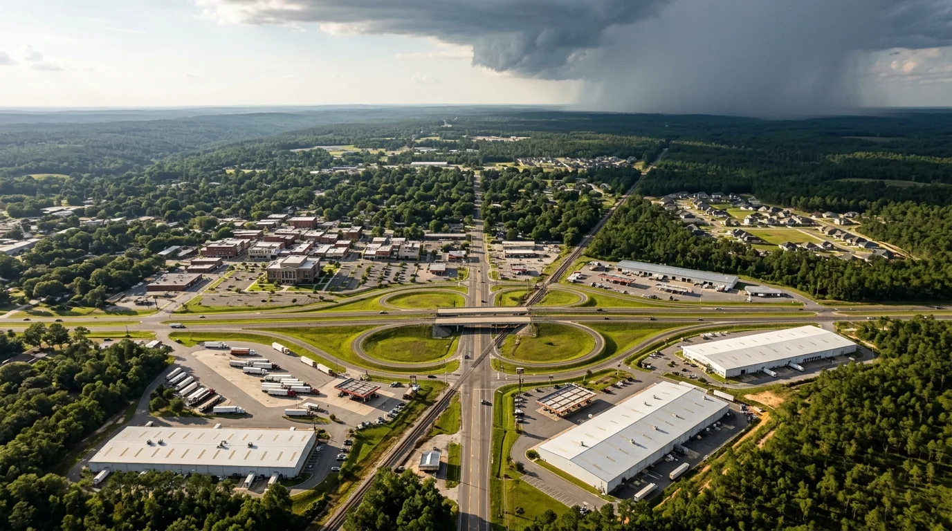 Aerial view of Crestview, FL